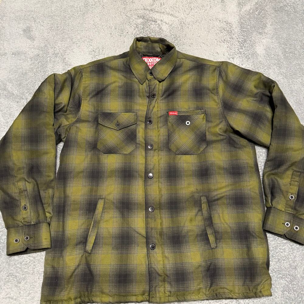 Dixxon Workforce Limited Edition Snap On Tools Flannel Jacket Mens XL Green **